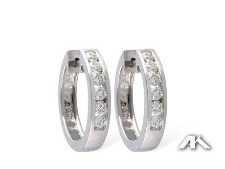 Diamond Hoop Earrings - Please visit our store to see our entire collection of diamond fashion jewelry