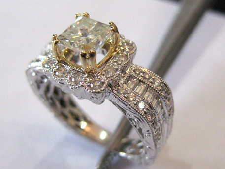 One-of-a-Kind Ring - Custom engagement ring by Blue Water Jewelers. Contact us today about a custom design you will cherish forever.