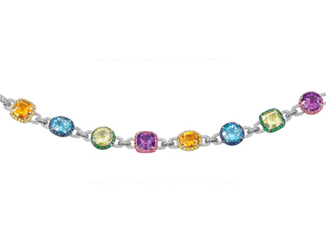 Multicolor Gemstone Bracelet - Please visit our store to see our entire collection of color fashion jewelry