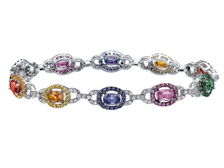 Multicolor Sapphire Bracelet - Please visit our store to see our entire collection of color fashion jewelry