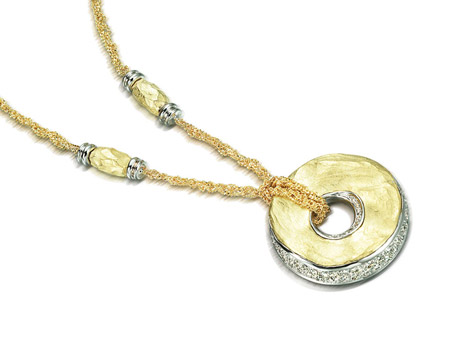 Gold Circle Pendant - Please visit our store to see our entire collection of diamond fashion jewelry
