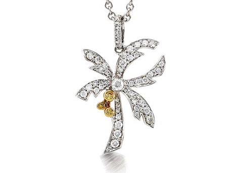 Palm Tree Pendant - Please visit our store to see our entire collection of diamond fashion jewelry