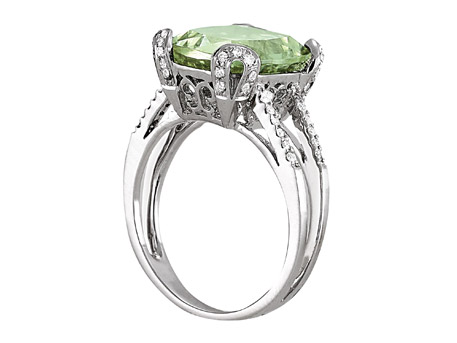 Green Quartz Ring - Please visit our store to see our entire collection of color fashion jewelry