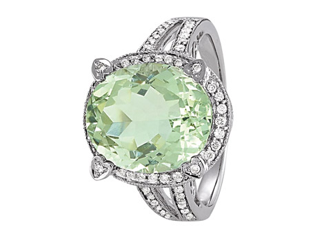 Green Quartz Ring - Please visit our store to see our entire collection of color fashion jewelry